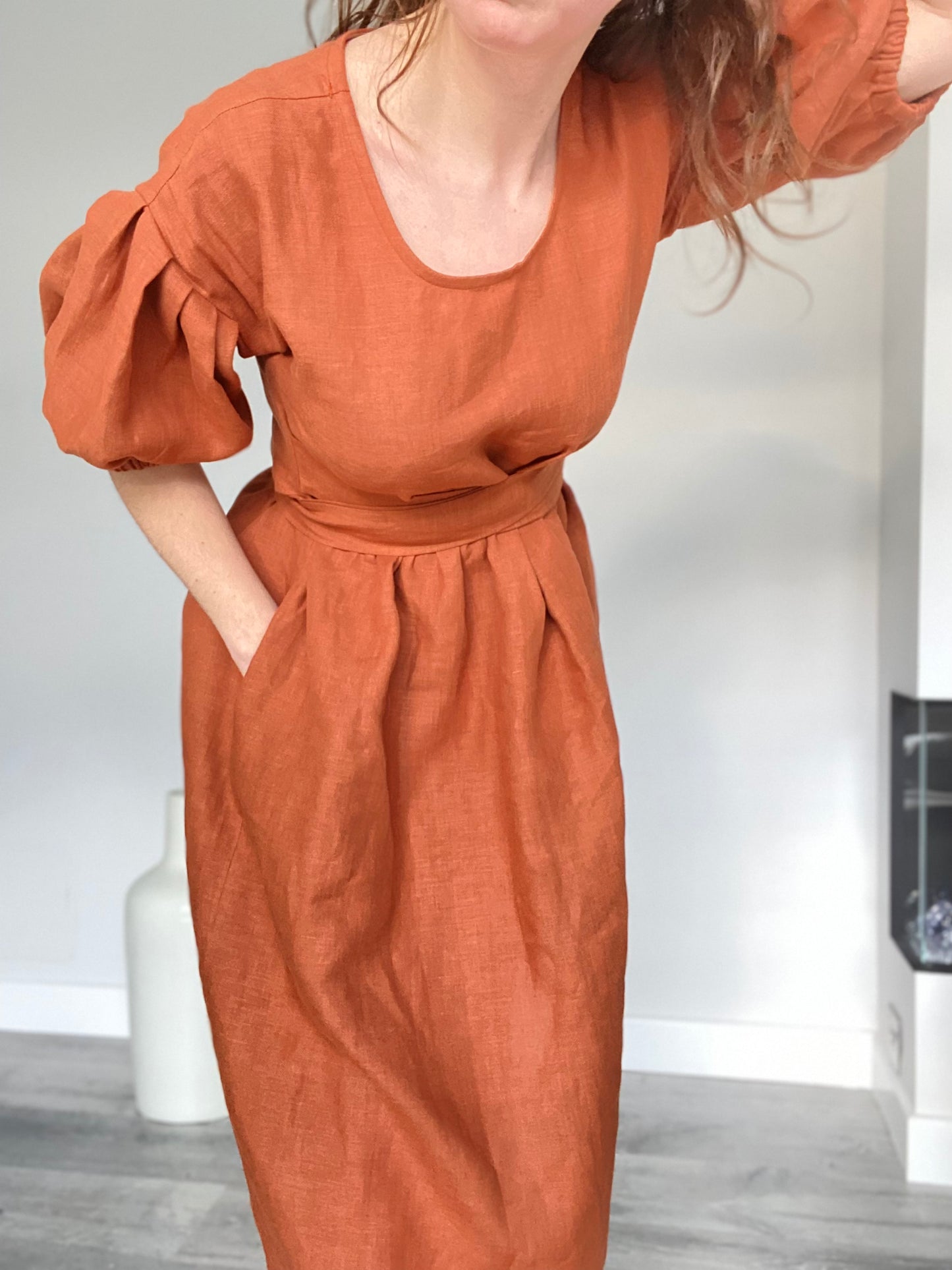 Maisie Dress Rust Size 8-10